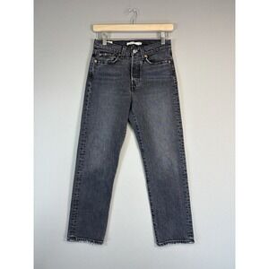 Levi's Premium Big E Wedgie Straight Red Tab Jeans Womens 25x26 Button Fly